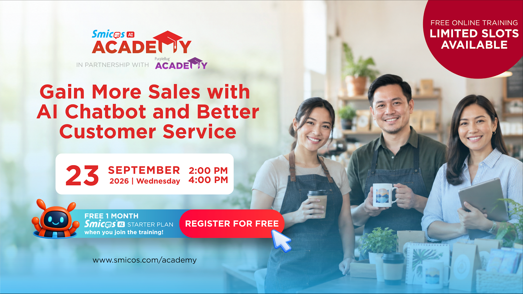 Gain More Sales with AI Chatbot and Better Customer Service banner